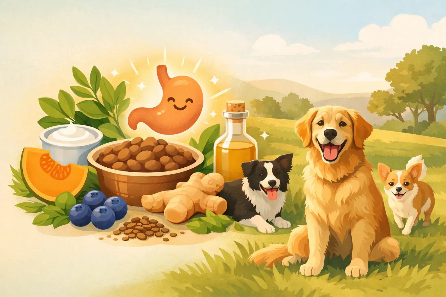 Natural Ingredients for Dog Digestion That Help
