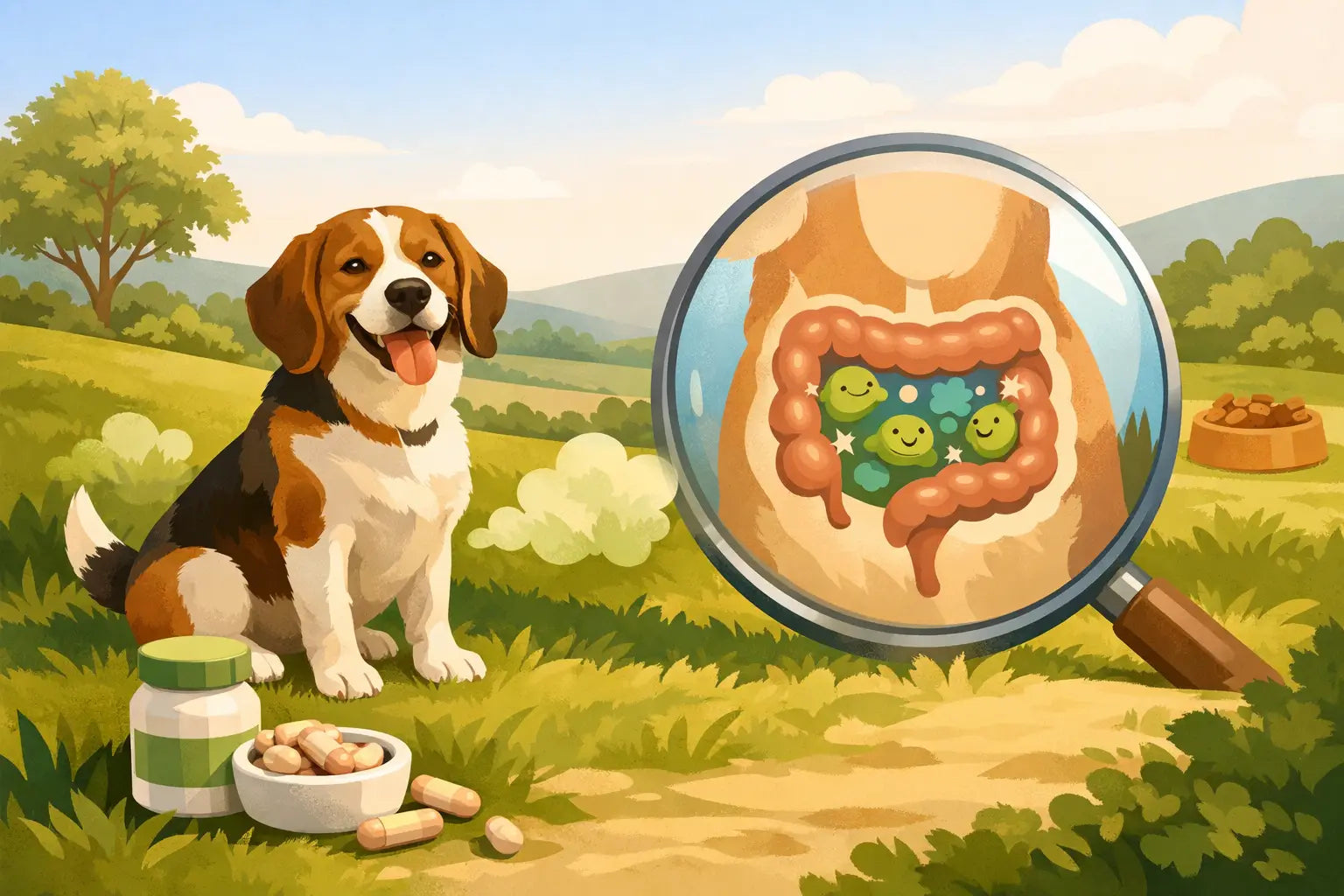 Can Probiotics Help Dog Gas?