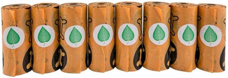 Compostable Dog Poop Bags - Orange - 120 Count